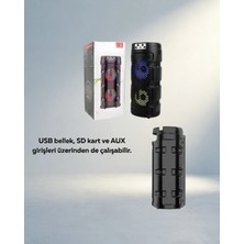 TKÇ Şık Tasarımlı Taşınabilir Hoparlör Bluetooth 5.0 Uyumlu
