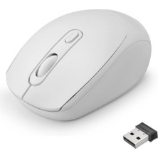 Marsilyan Kablosuz Mouse 1600 Dpi Beyaz Q220W