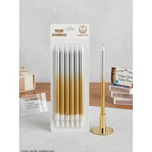 Azrlya Top Candle  Pasta Mumu 6 Adet – Doğum Günü ve Parti Kutlama Seti No:6