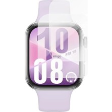 Mey İthalat Watch Fit 4 Koruyucu ile Uyumlu Ekran Koruyucu; Tam Kaplayan Akıllı Saat Koruması, Çizilmeye Dayanıklı Tpu Koruma 2 Adet, Hd Şeffaf