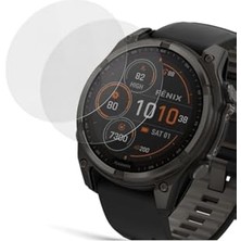 Mey İthalat Garmin Fenix 8 47 mm Için 2 Adet 9h Temperli Cam Ekran Koruyucu