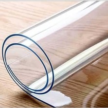 Mey İthalat Başak Ev TEKSTILI(1615) 2 mm Kalınlık 70 cm En Şeffaf Kalın Pvc Masa Koruyucu Mika Masa Örtüsü Şeffaf-70 x 120