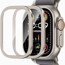 Mey İthalat Watch Ultra 1/2/3 49 mm Için Titanyum Cam Ekran Koruyucu, Kolay Uygulama Aparatlı