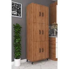 Mey İthalat Ceviz Çok Amaçlı Kiler, Banyo, Ayakkabılık ve Balkon Dolabı
