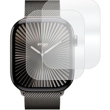 Mey İthalat Apple Watch 10 46 mm ile Uyumlu Ekran Koruyucu; Tam Kaplayan Akıllı Saat Koruması, Çizilmeye Dayanıklı Tpu Koruma 2 Adet, Hd Şeffaf