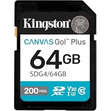 Mey İthalat 64GB Canvas Go Plus Sd Card | Up To 200MB/S | Class 10; Uhs-I, U3, V30 | SDG4/64GB