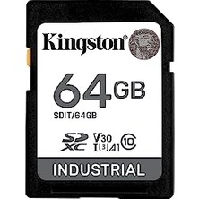 Mey İthalat Endüstriyel Sd Kart; 100MB/S'YE Kadar, Yüksek Dayanıklılık, Uhs-I U3 V30 A1, (SDIT/64GB)