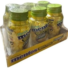 Mey İthalat Tablet, Mentos Sours Limon Aromalı C Vitaminli Şekerleme, 49G * 6'lı Paket