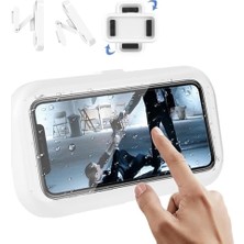 Mey İthalat Duş ve Banyo Için Su Geçirmez Telefon Tutucu, Hd Dokunmatik Ekranlı Duvar Askısı