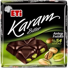 Mey İthalat Karam %54 Kakaolu Antep Fıstıklı Bitter Çikolata 60 G