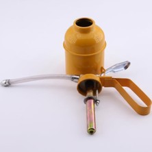 Mey İthalat Spiralli Metal Yağdanlık, 300 Cc, Esnek Hortumlu, Manuel Pompalı, Sarı