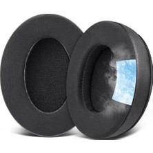 Mey İthalat Kulaklık; Steelseries Arctis 1/3/5/7/7+/7p/7p+/7x/7x+/9/9x/pro/prime Uyumlu Soğutucu Jel Yastığı, Hafızalı Köpük Yedek Ped, Serinletici Kumaş Kulaklık Süngeri (Soğutucu Jel -Siyah)