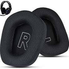 Mey İthalat Logitech G733 Oyun Kulaklığı Için Kumaş Yedek Kulak Pedleri; Logitech G335 Kablosuz Kulaklık, Yumuşak Mesh Kumaş ve Izolasyon Köpüğü ile Kulaklık Aksesuarları (Siyah)
