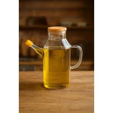 Mey İthalat Bambu Kapaklı Yağdanlık 600 ml
