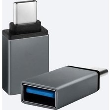 Mey İthalat Metal USB 3.0 - Type-C Otg Dönüştürücü Adaptör