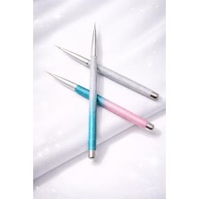 Mey İthalat Mermer Desenli Nail Art Fırçası, 3'lü Set