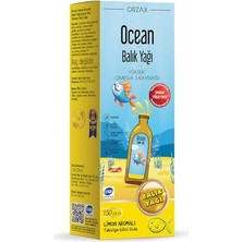Mey İthalat Omega 3 Limon Aromalı 150 ml Şurup Balık Yağı Gıda Takviyesi | 1480 Mg Omega-3 Içerir
