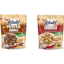 Mey İthalat Seti | Puffed Kakaolu Granola 160 G X1 + Kuru Elmalı, Hurmalı Granola 200 G X1