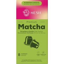Mey İthalat Nespresso Uyumlu Çilek Vanilya Aromalı Matcha Kapsül 8'li
