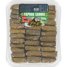 Mey İthalat Profesyonel Seri 3 kg Yaprak Sarma -%17 Ince Asma Yaprağı; Restoran Tipi Bol Salçalı ve Özel Bitki Harmanlı, 3000 G