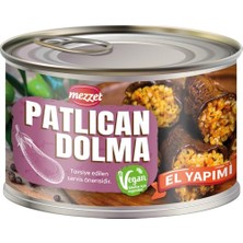 Mey İthalat El Yapımı Kuru Patlıcan Dolması 400 G, Katkısız Vegan Hazır Yemek -%100 Doğal Içerik