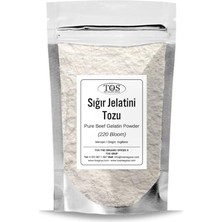 Mey İthalat Saf Sığır Jelatini Tozu 100 G (1. Kalite) Pure Bovine Gelatin Powder, TOS6650