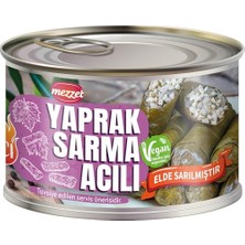 Mey İthalat El Yapımı Acılı Yaprak Sarma 400 G; Vegan Koruyucusuz Katkısız, Gurme Hazır Yemek Meze