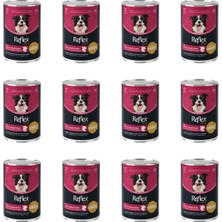 Mey İthalat Yetişkin Köpek Konservesi, Soslu Kuzu Eti ve Tatlı Patates 400 G (12 Adet)