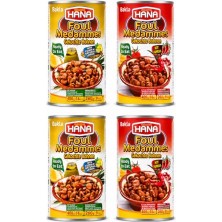 Mey İthalat Hana Kimyon ve Doğal Limonlu Bakla Konservesi 400 G 2 Adet+ Bakla Konservesi Acili 400 G 2 Adet