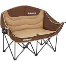 Mey İthalat Loveseat Double Çift Kişilik Katlanır Kamp Sandalyesi, Coffee