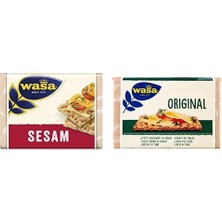 Mey İthalat Susamlı Gevrek Ekmek (Crispbread Sesam) 200 G ve Sade Gevrek Ekmek (Crispbread Original) 275 G.