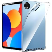 Mey İthalat Kılıf; Xiaomi Redmi Pad Se 8.7 Inç ile Uyumlu, Şeffaf, Köşe Korumalı, Crystal Clear Silikon