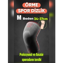 Mey İthalat M Beden 1'li 3D Örme Sporcu Dizlik; Ağrı Azaltıcı, Diz Koruyucu Nefes Alabilir, Kompresyon Destekli, Kaymayı Önleyici, Voleybol, Fitnes, Basketbol, Doğa Sporları