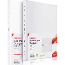 Mey İthalat Noki 4830-ECO Poşet Dosya 200 Adet | Delikli Kenar, Geri Dönüşümlü Içerik