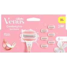 Mey İthalat Comfortglide Spabreeze Kadın Yedek Tıraş Başlığı, 6 Adet