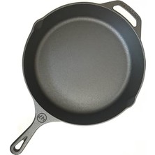 Mey İthalat Tava, Kaplamasız Gerçek Demir Döküm 30 cm Cast Iron Skillet PRE-SEASONED12 Inch