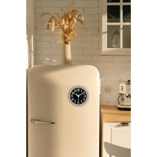Mey İthalat Mıknatıslı Buzdolabı Saati 11 cm London Siyah, 7480000717506