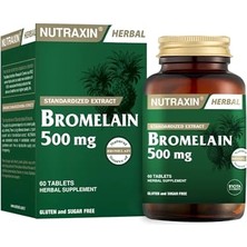 Mey İthalat Herbal Bromelain 500 Mg Takviye Edici Gıda (1 x 60 Adet)