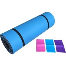 Mey İthalat 14 mm Çift Taraflı Pilates Matı ve 3'lü Pilates Bandı Pilates Seti