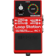 Mey İthalat Rc-1 Loop Station; Kırmızı | 24 Segmentli LED Gösterge ve 12 Dk Kayıt, Oynatma, Overdub, Undo ve Hazır