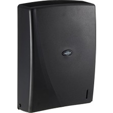 Mey İthalat Havlu; R-1312S Modern Z Kat 400'LÜ Dispenseri, Plastik, Siyah