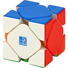 Mey İthalat Moyu Manyetik Skewb Stickerless Cube Moyu Rs Skewb Manyetik Şiş Hız Küpü