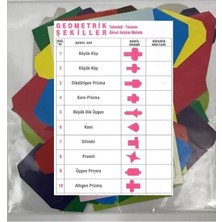 Mey İthalat Katla Yapıştır Geometrik Şekiller ve Açılımları Seti 1 Paket Geometrik Cisimler Proje Tasarım Okul Sınıf Materyali