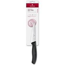 Mey İthalat Mutfak Bıçağı Swiss Classic Tranç Blister Uzunluk 12 Cm, 6.8003.12B Üstüne Siyah