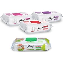 Mey İthalat Easy Clean Çiçek Serisi&bergamot Yağlı Süper Mutfak Yüzey Temizlik HAVLUSU&MENDILI(3X100+50)