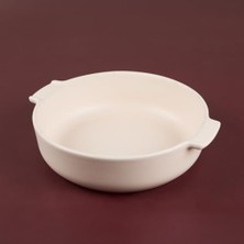 Mey İthalat Fırın Kabı, Aryıldız Elissa Yuvarlak Mat Beyaz 27 cm