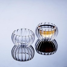 Mey İthalat Lokumluk; Dekoratif Cam, 8x8 Cm, 6'lı Set