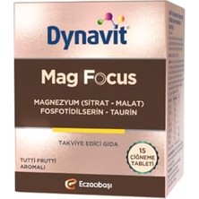 Mey İthalat 15 Çiğneme Tableti; Magnezyum Malat ve Sitrat, Fosfotidilserin, B6 ve B12 Vitamini
