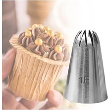 Mey İthalat Siliko World Krema Duyu Büyük Boy Pasta Duyu Paslanmaz Çelik + 4 Adet Şanti Torbası