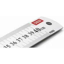 Mey İthalat 8302 Çelik Cetvel 40 Cm; Paslanmaz Çelik, Çift Taraflı Baskılı